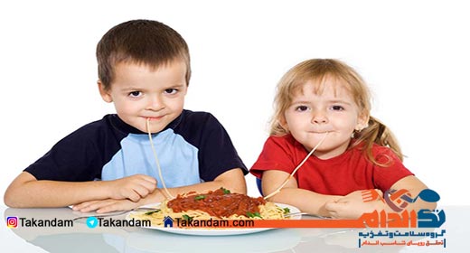 diarrhea-vomit-in-children-kids-eating-pasta