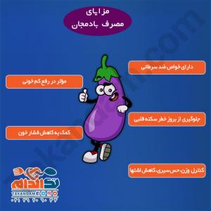مزایای مصرف بادمجان