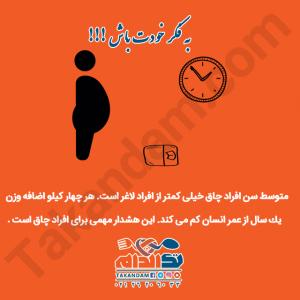 عمر افراد چاق کمتر از سایرین است