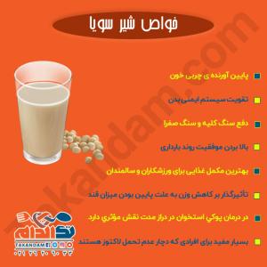 خواص شیر سویا