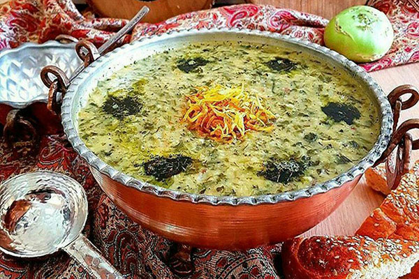 آش کلم قمری همدان